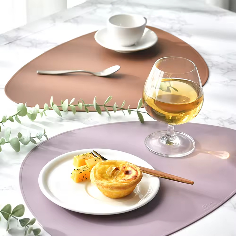 High Quality Silicone Table Mats Heat Resistant Anti Slip Waterproof Customizable for Home HLPLA1002